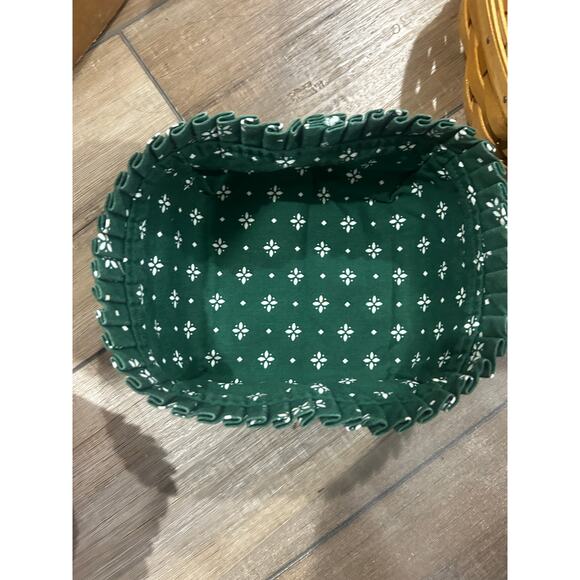Longaberger Medium Berry Basket Liner Heritage Green Fabric - Picture 1 of 2